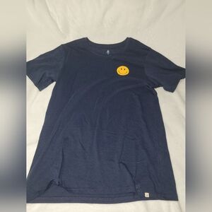 Navy Blue T-Shirt with Yellow Smiley
